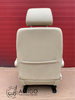 Seat VW T5 front UK passenger | EU driver Beige Leather adjustments armrests