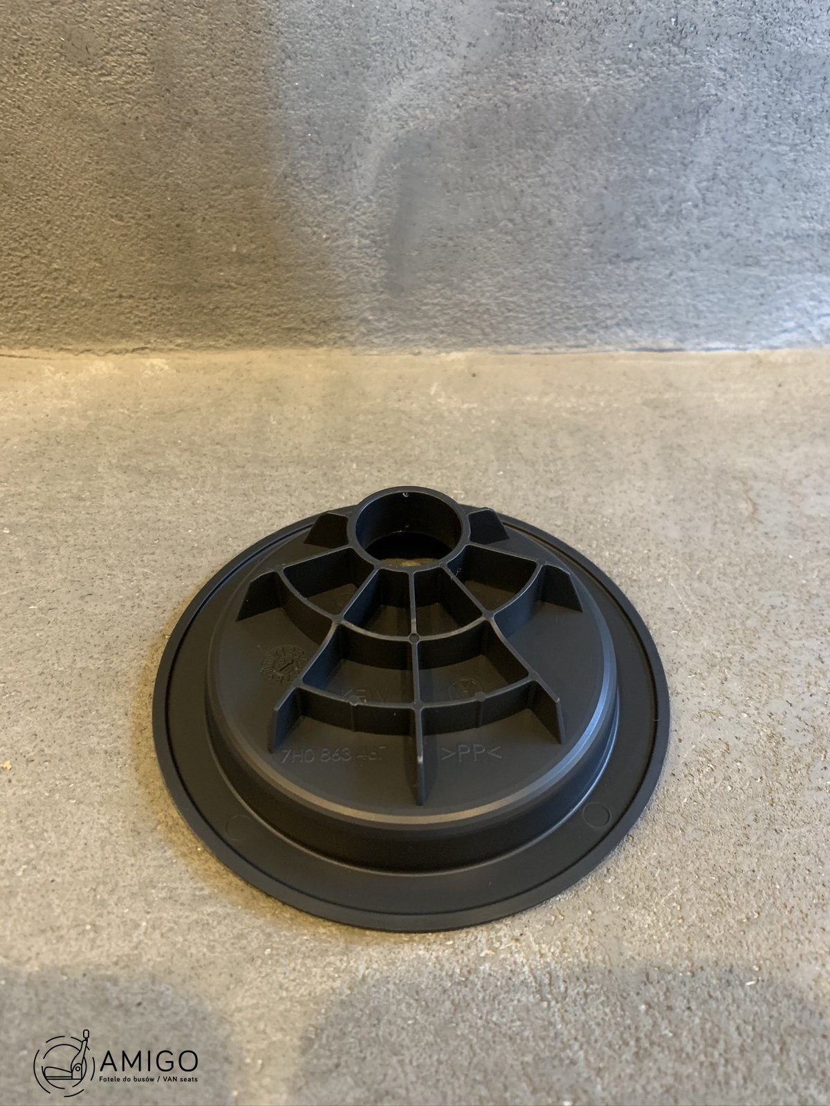 VW T5 baggage handle 7H0863467 mounting for tie-down eye black NEW! OEM