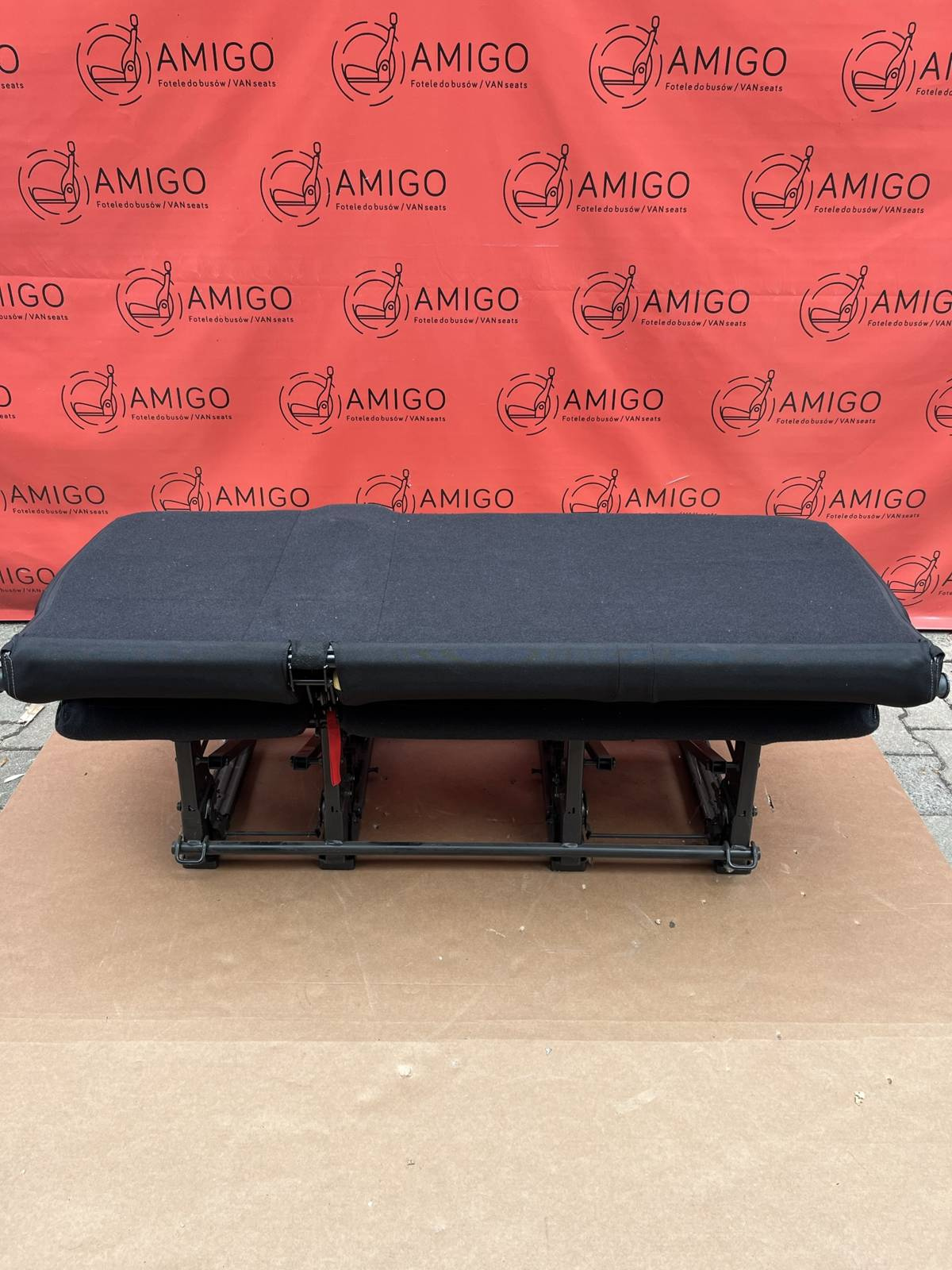 Seat triple bench Renault Trafic Opel Vauxhall Vivaro NV300 Talento Connect Black