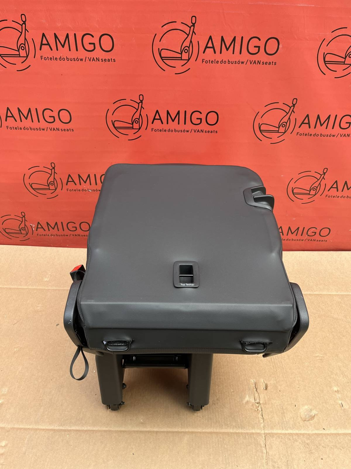 rear seat single right side VW T6 Transporter Titan Black MESH t5 folding