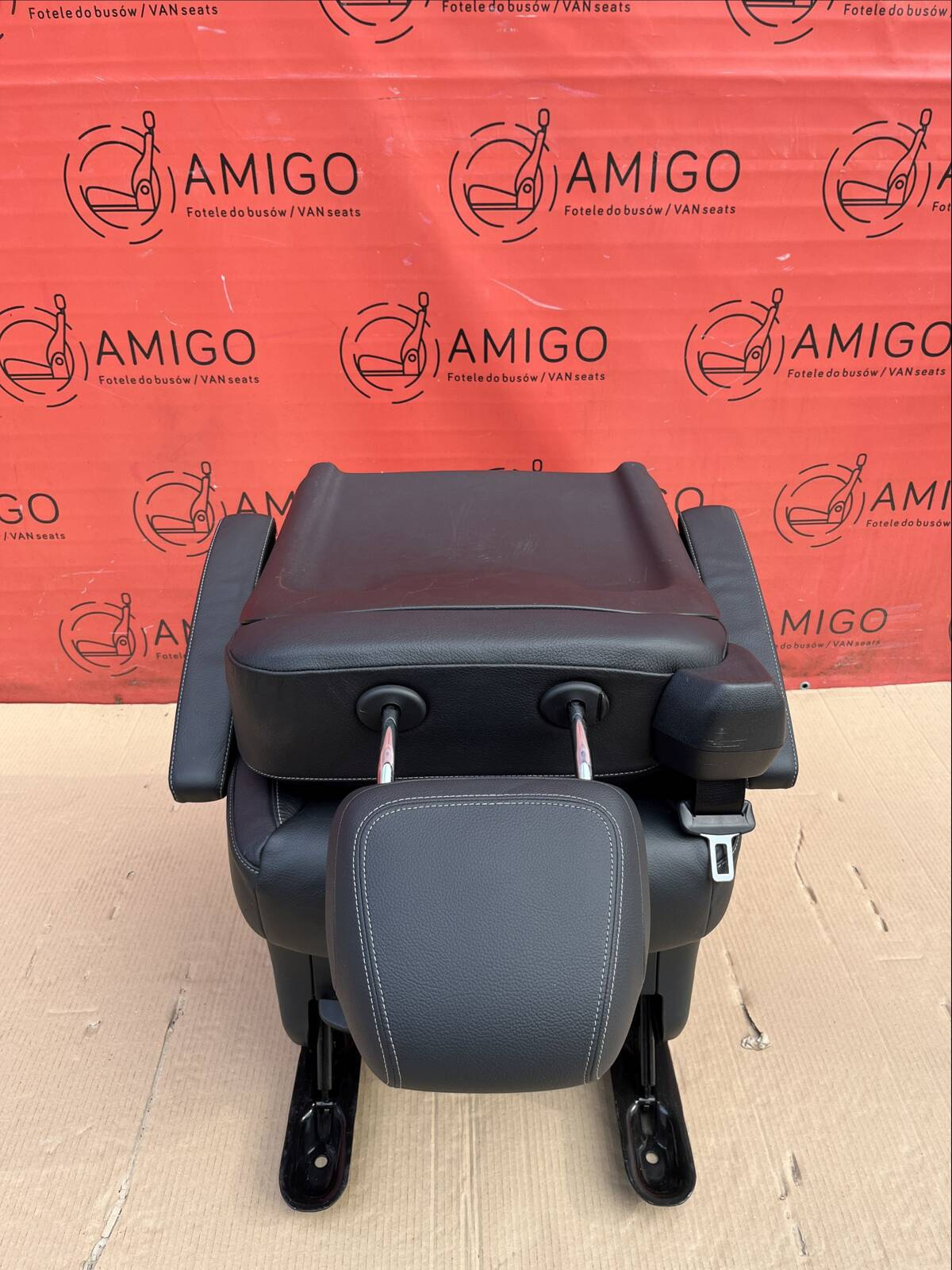 Seat single rear Mercedes V-class W447 Leather Lugano Black