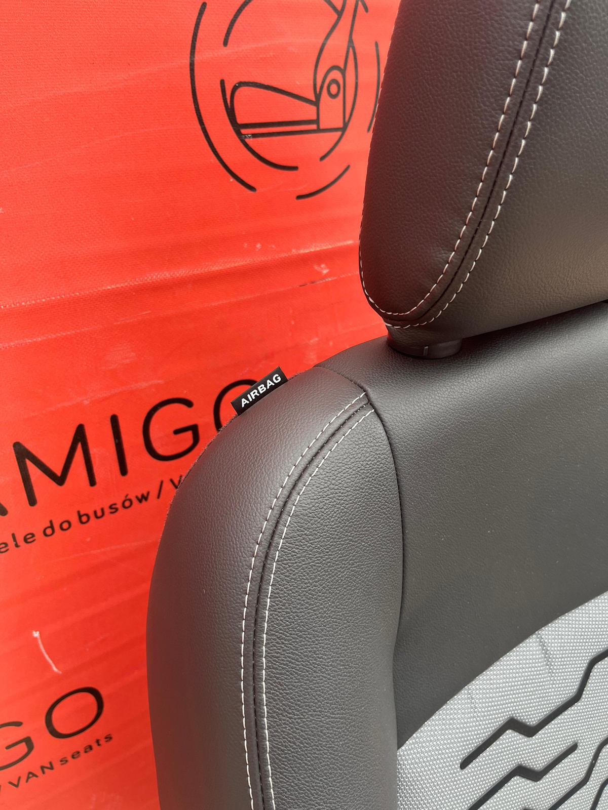 Ford Transit Custom or MK8 SPORT Seat EU passenger | UK driver armrest 2012-2022 Ecko Heated Airbag