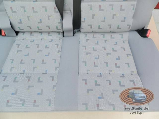 Bench rear triple seat VW T5 Grey LLL Multivan Caravelle