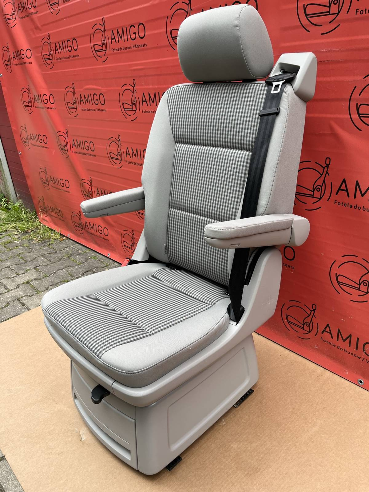 Seat rear VW T6 T5 Multivan Caravelle swivel VISITAMO Grey