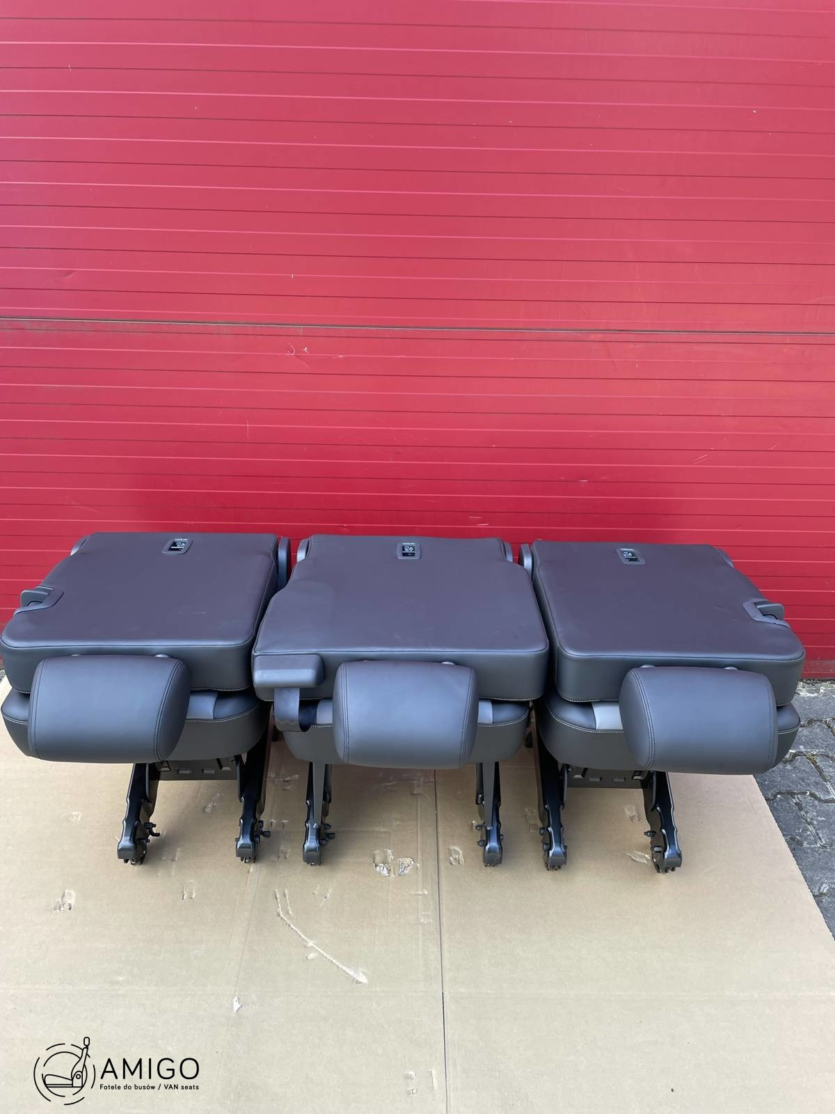 Bench rear triple seat VW T6.1 T6 Transporter SAVONA leather t5 3x single 1+1+1