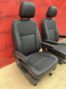 Driver passenger Captain seats seat VW T6 Black leather Caravelle t5