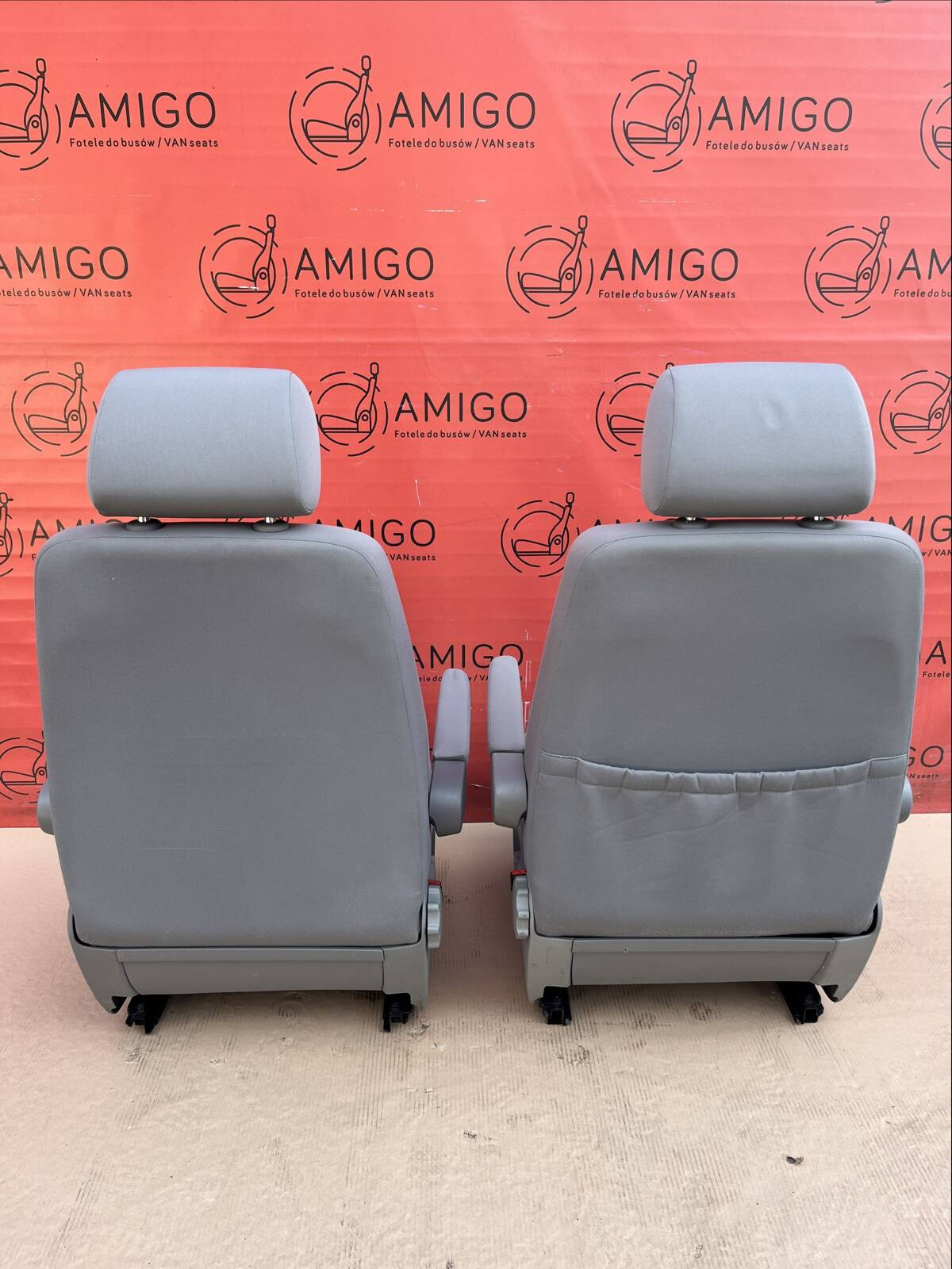 Driver passenger seat seats set VW T5 LLL blue Multivan Caravelle