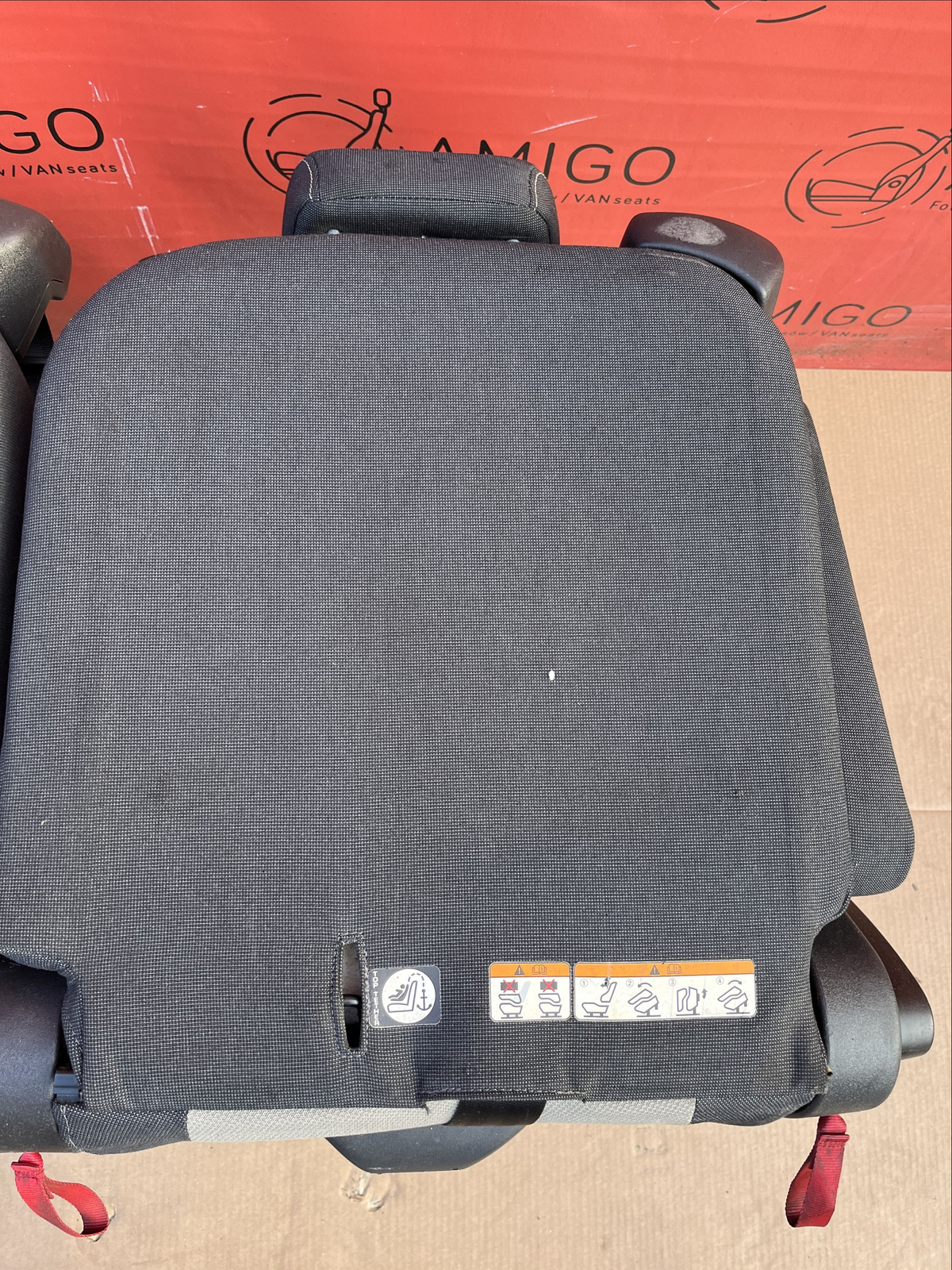 Seat Ford Transit Custom ECKO bench rear seats armrests 2nd row RHD