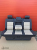 Bench rear triple seat VW T5 T5.1 beige anthracite leather Multivan Caravelle 