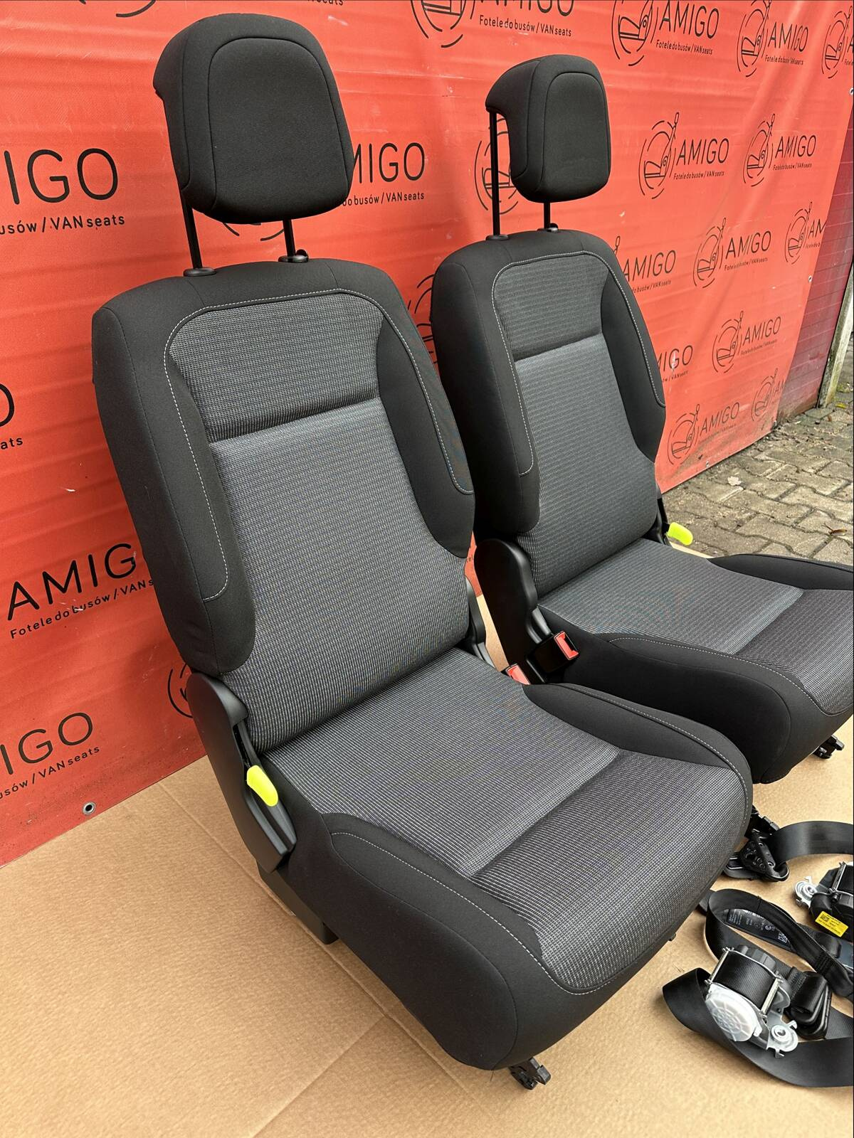 Seats set 3rd row single seat belts Berlingo Doblo Combo Partner Rifter ProAce City