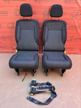 Seats set 3rd row single seat belts Berlingo Doblo Combo Partner Rifter ProAce City