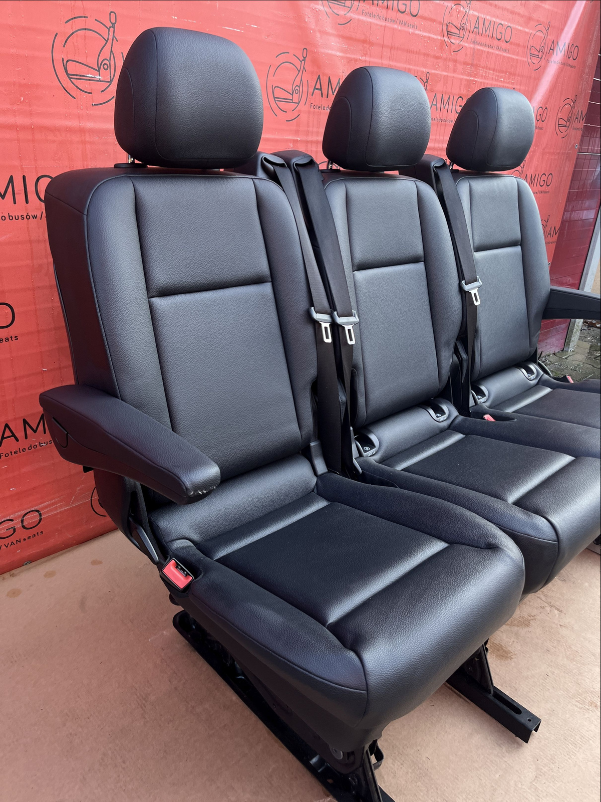 Rear Seats 2+1 bench single seat comf MERCEDES W447 Vito Tourer Leatherette LHD