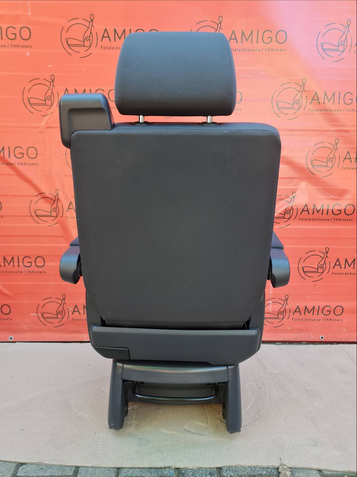 Seat VW T5 DUO Anthracite swivel rear single