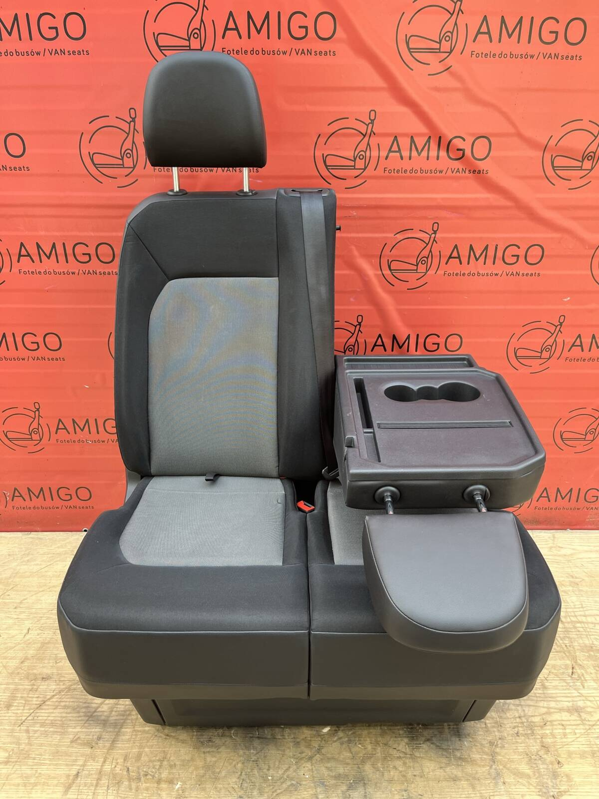 Seat VW Crafter II MAN TGE 2016-2025 double bench passenger seat front LHD Marathon