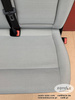 Seat VW T6 T5 double front passenger bench with armrest Robust Marathon Grey LHD