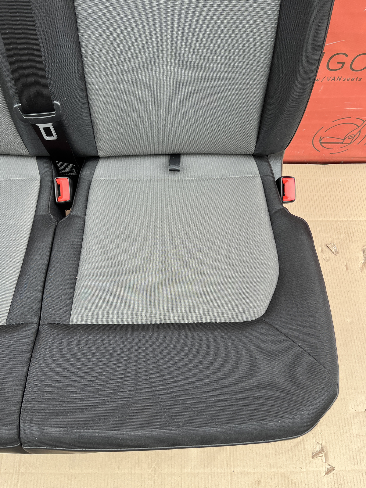 Seat VW Crafter II MAN TGE 2016-2025 double bench passenger seat front LHD occupancy mat