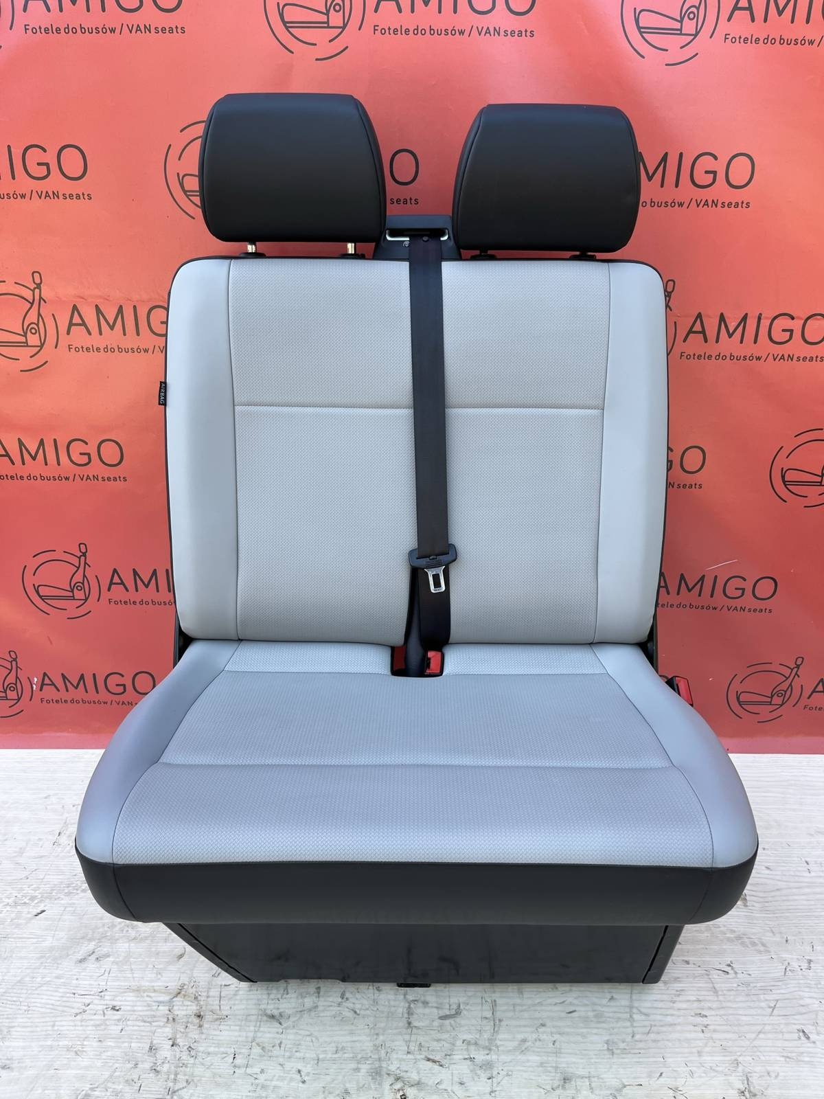 Seat VW T6 T5 double front passenger bench Mesh Marathon LHD