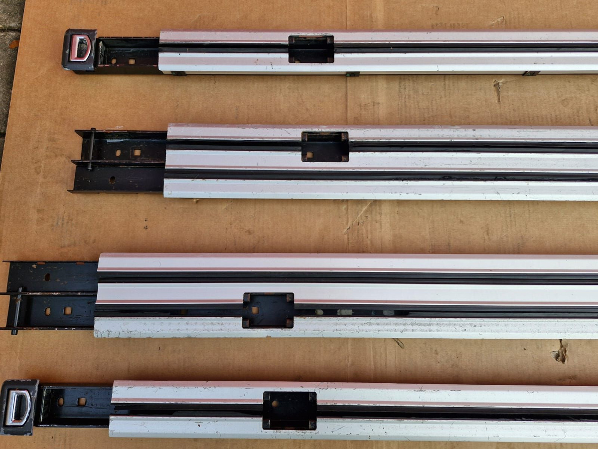 Rear rails for seats double Volkswagen VW T5 Multivan Caravelle SWB set