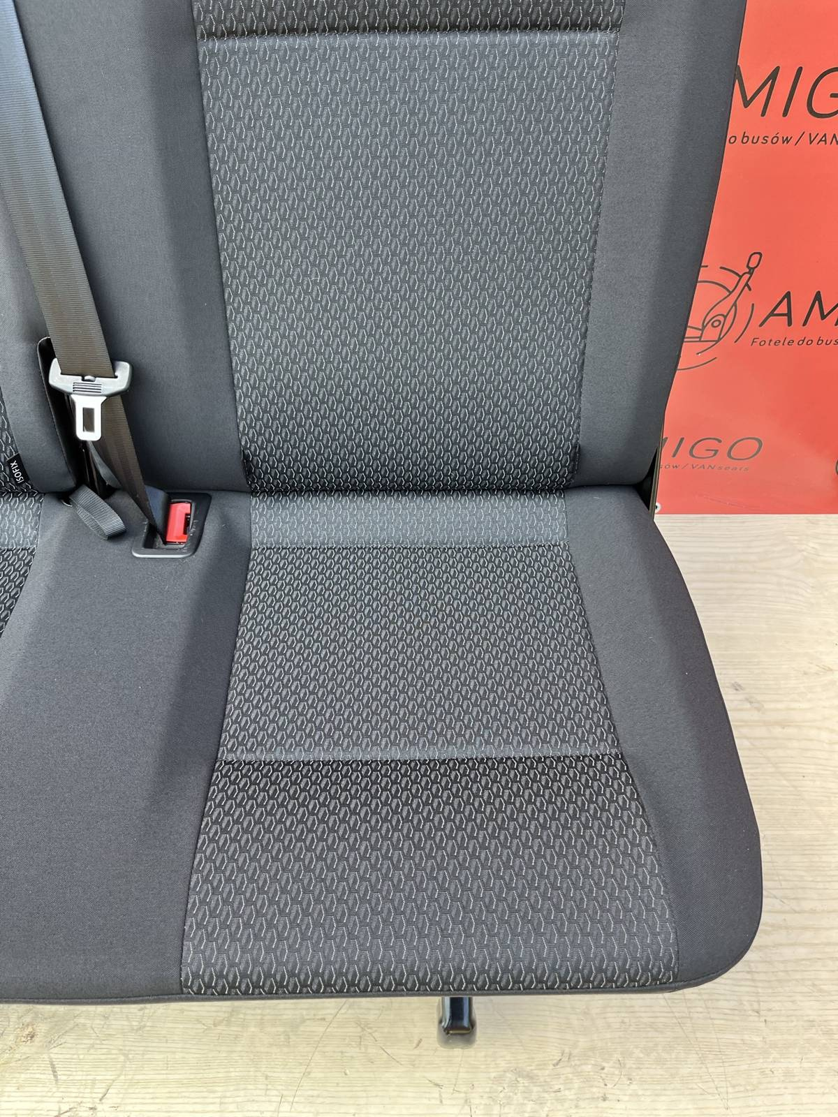 Bench rear triple seat VW T6 T5 Transporter KUTAMO single + double LHD
