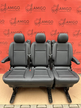 Rear Seats 2+1 bench single seat comf MERCEDES W447 Vito Tourer Faux Leather RHD