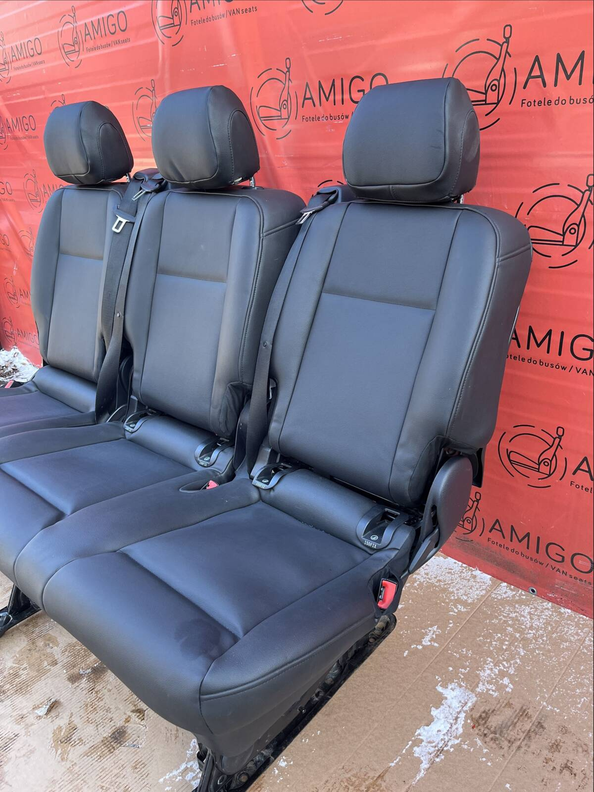 Rear Seats 2+1 bench single seat comf MERCEDES W447 Vito Tourer Faux Leather LHD