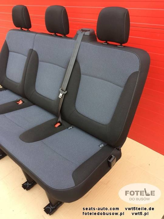 Seat triple bench Renault Trafic Opel Vauxhall Vivaro NV300 Talento belts set