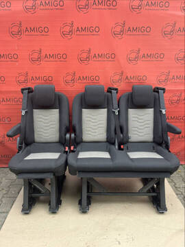 Ford Transit Custom Combi Seat 2+1 Single Seat Bench Seats ECKO Beige Armrest