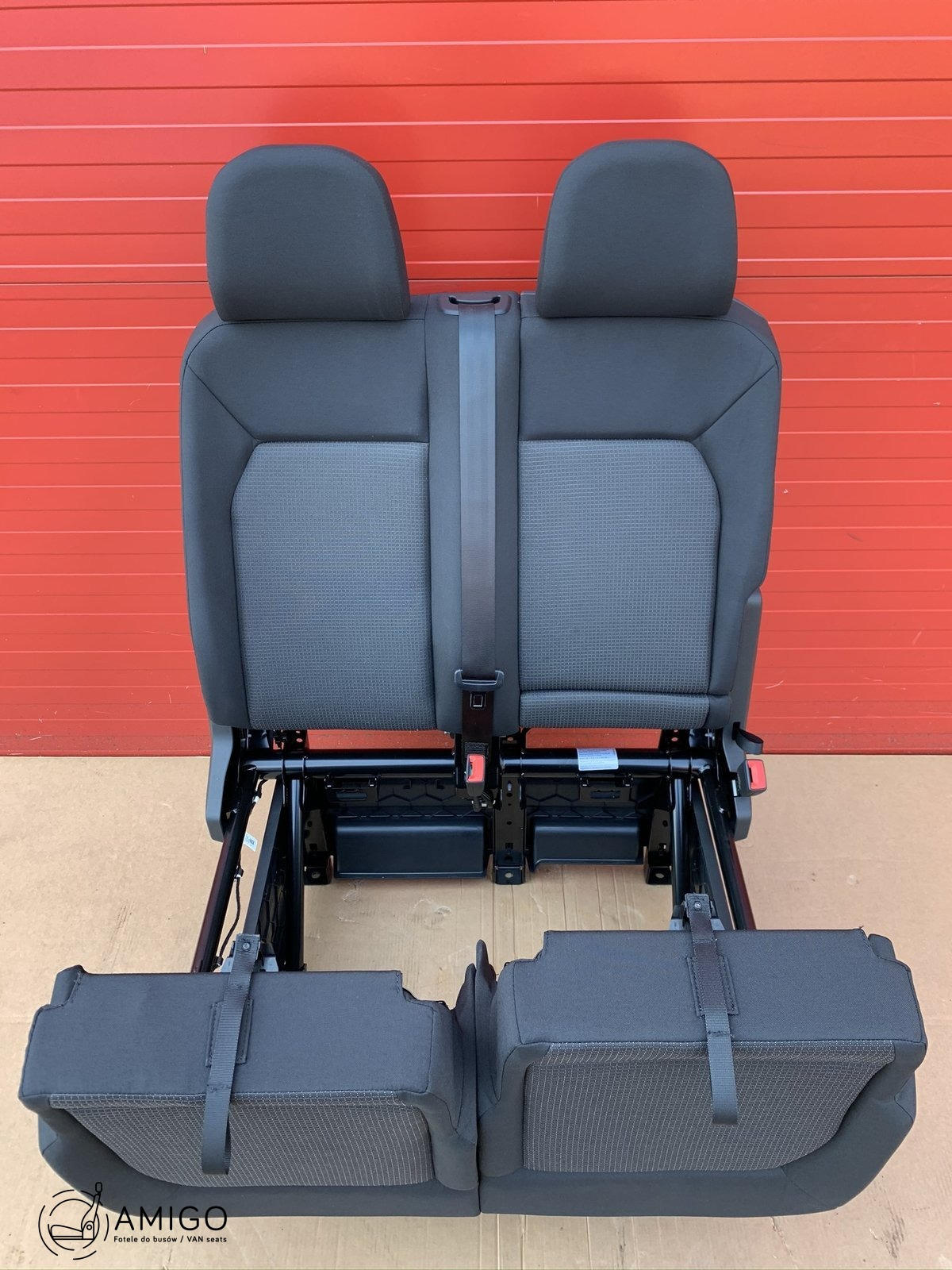 Seat MAN TGE VW Crafter II 2016-2023 double bench passenger seat front LHD