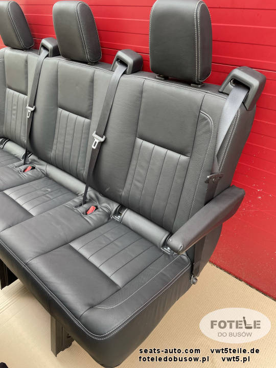 Seats Mercedes Sprinter W907 set rear triple bench + 2x double LEATHER seat