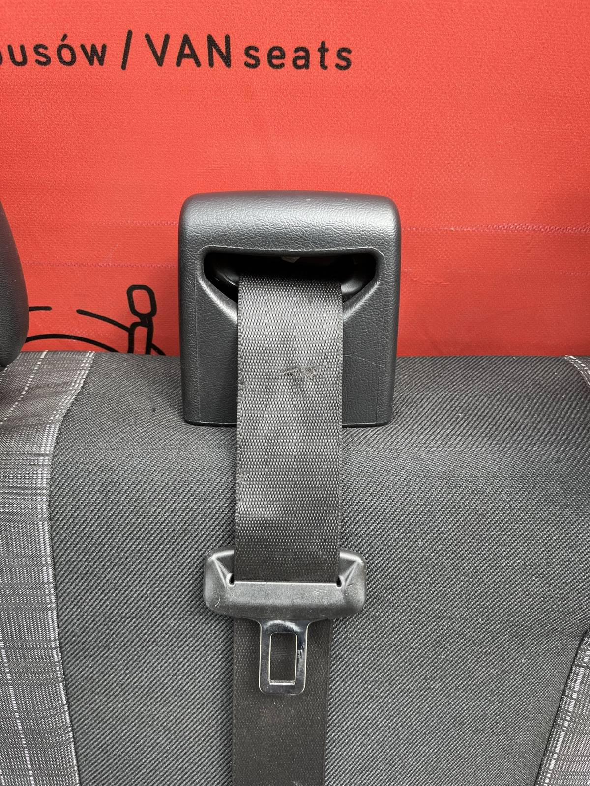 Seat Mercedes Sprinter W906 rear double bench seat with armrests isofix TUNJA