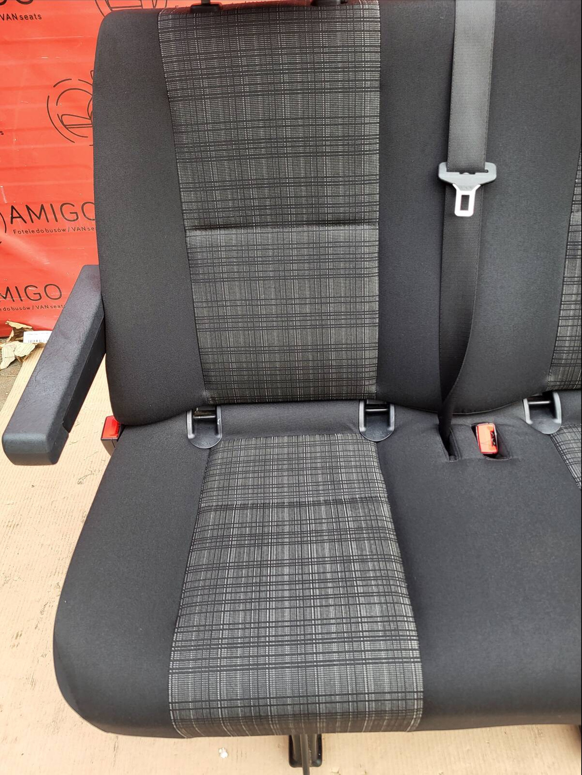 Seat Mercedes Sprinter W906 rear double bench MATURIN isofix with armrests