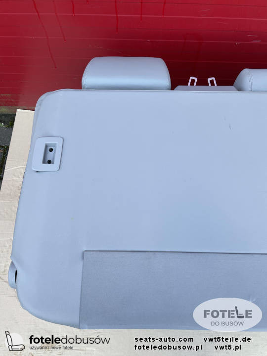 Bench rear triple seat VW T5 grey leather alcantara Multivan Caravelle t6