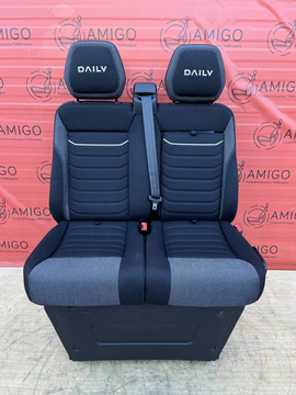 Iveco Daily VI 2014-2025 Seat double front bench cupholder passenger LHD