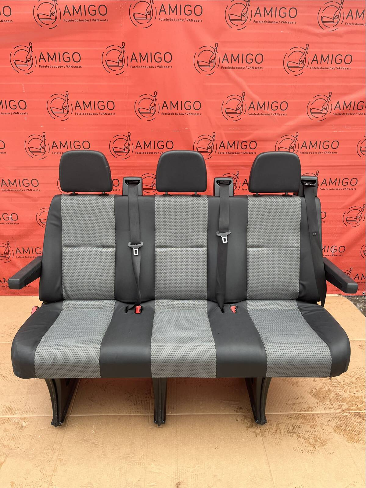 Seat Mercedes Sprinter W906 VW Crafter I 2006-2016 rear triple bench Brassao