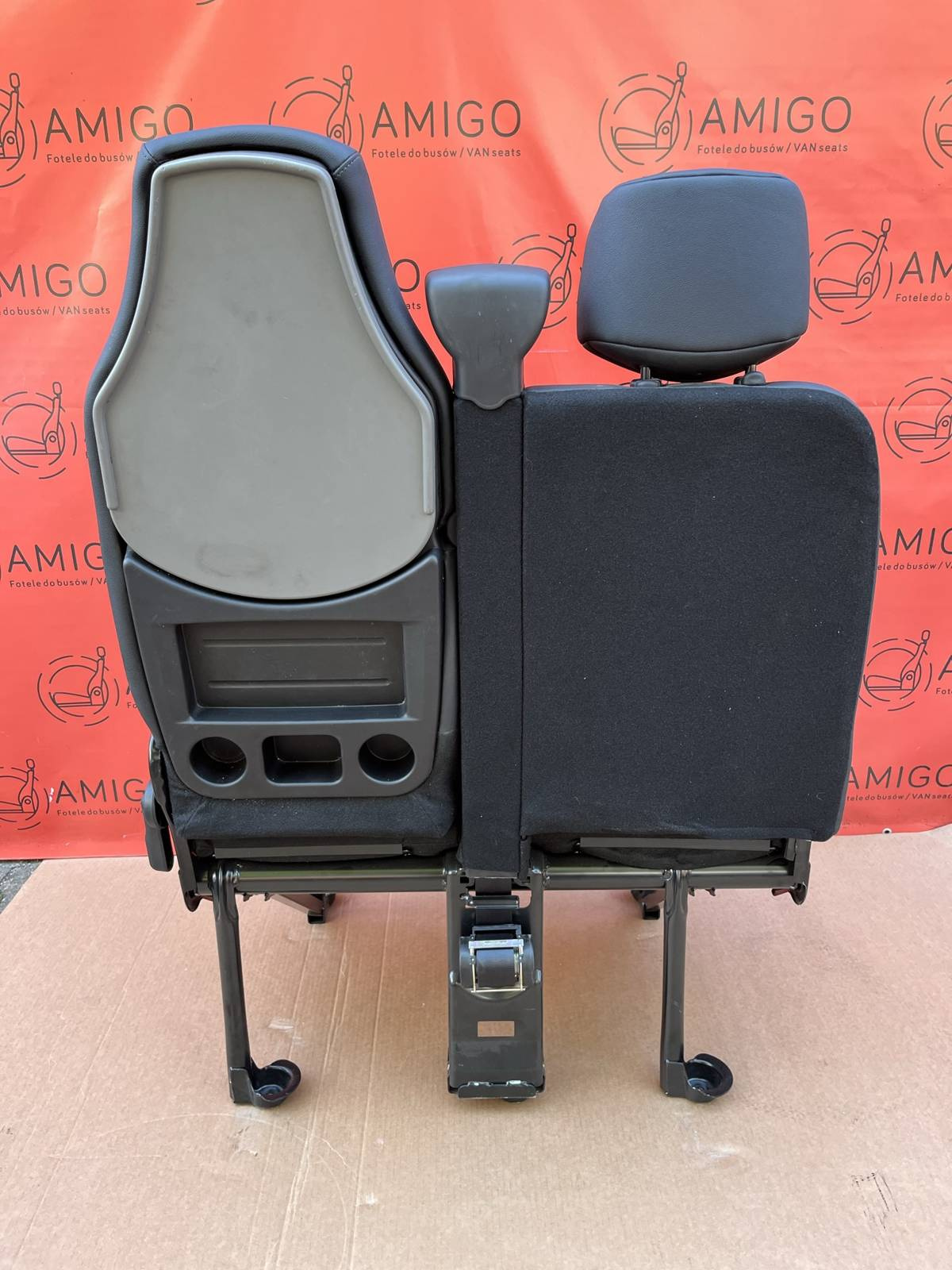 Seat Opel Vauxhall Movano Master NV400 double front bench passenger leatherette LHD