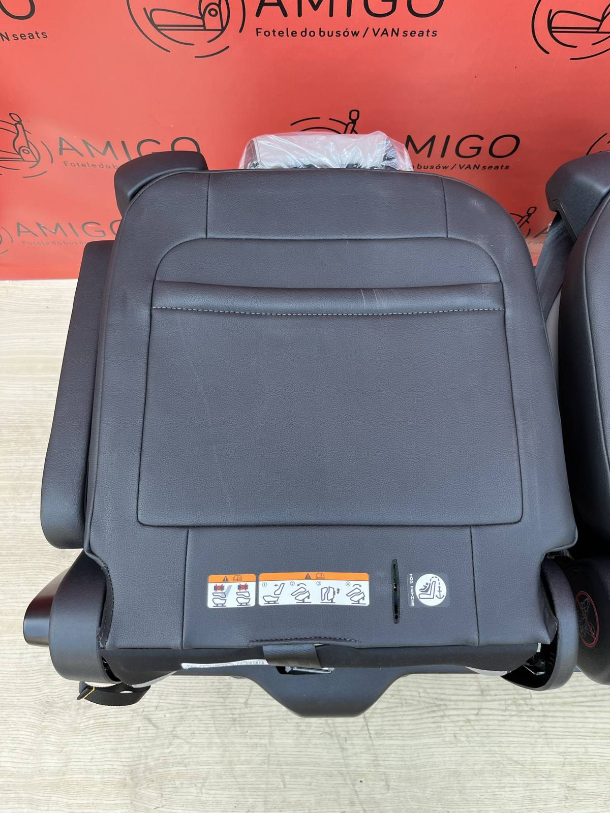 Seat Ford Transit Custom Tourneo bench rear folding seats 3x single seat leather