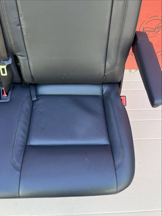 Bench rear double seat VW T6.1 T6 Transporter LEATHER Nappa black t5 isofix RHD