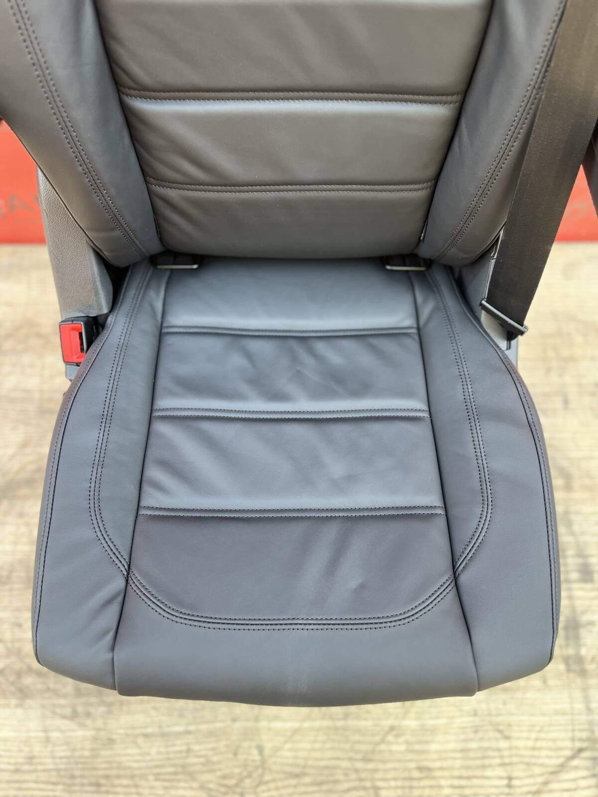 Seat VW T6 Multivan Caravelle black leather titan swivel rear t5