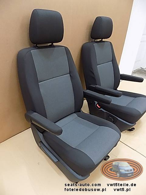 Seats seat set VW T6 T5 double front AUSTIN armrests comfort driver passenger