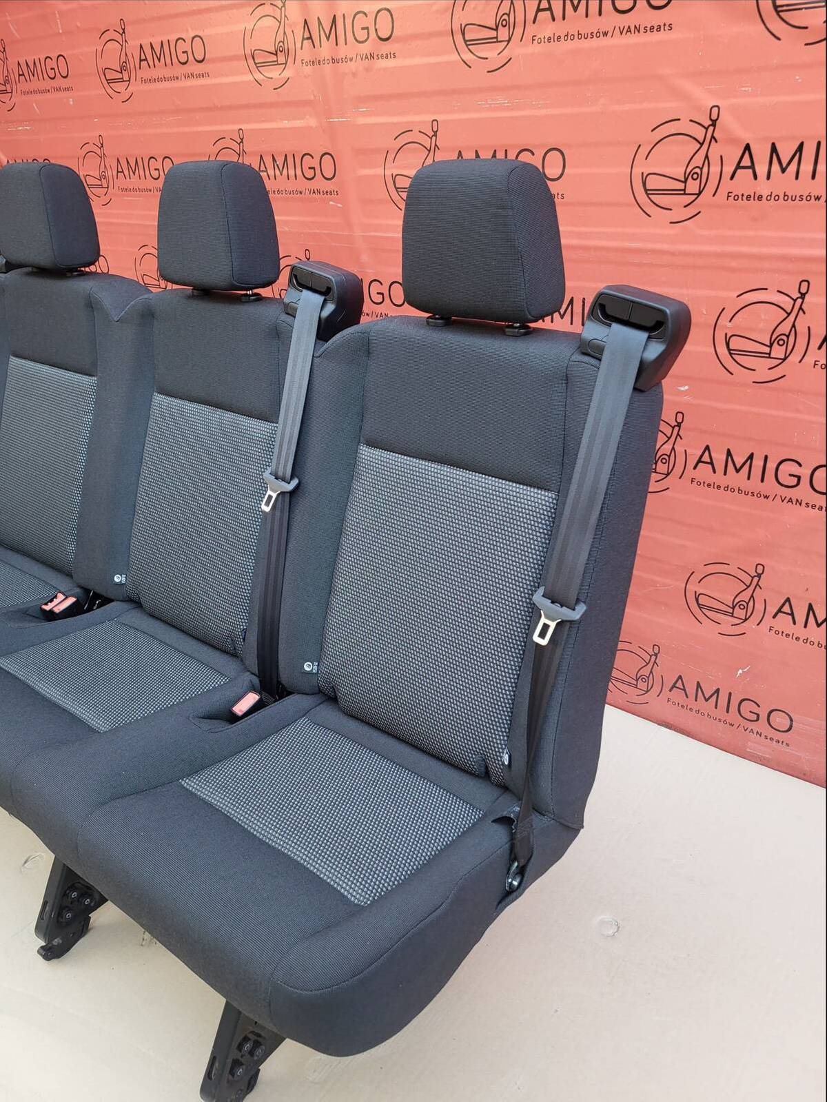 Seat Ford Transit MK8 bench triple rear three-seats V363 Capitol isofix