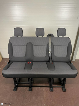 Seat triple bench NEW Renault Trafic Opel Vauxhal Vivaro NV300 Talento belts set