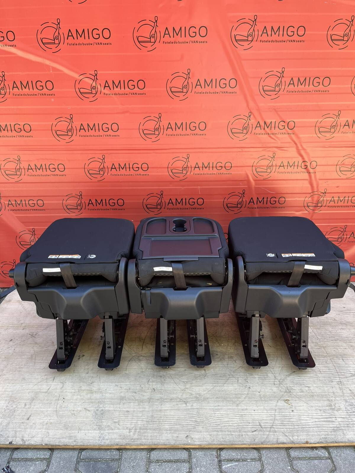 Seat Ford Transit Custom Tourneo bench rear folding seats 3x single seat Capitol