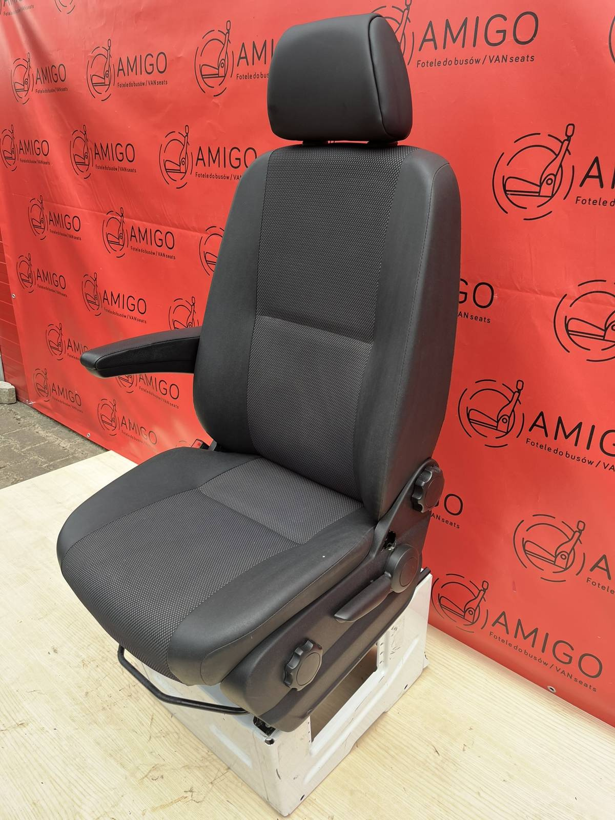 Seat Mercedes Sprinter W906 UK passenger | Eu driver Faux Leather adjustments armrest 2006-2019