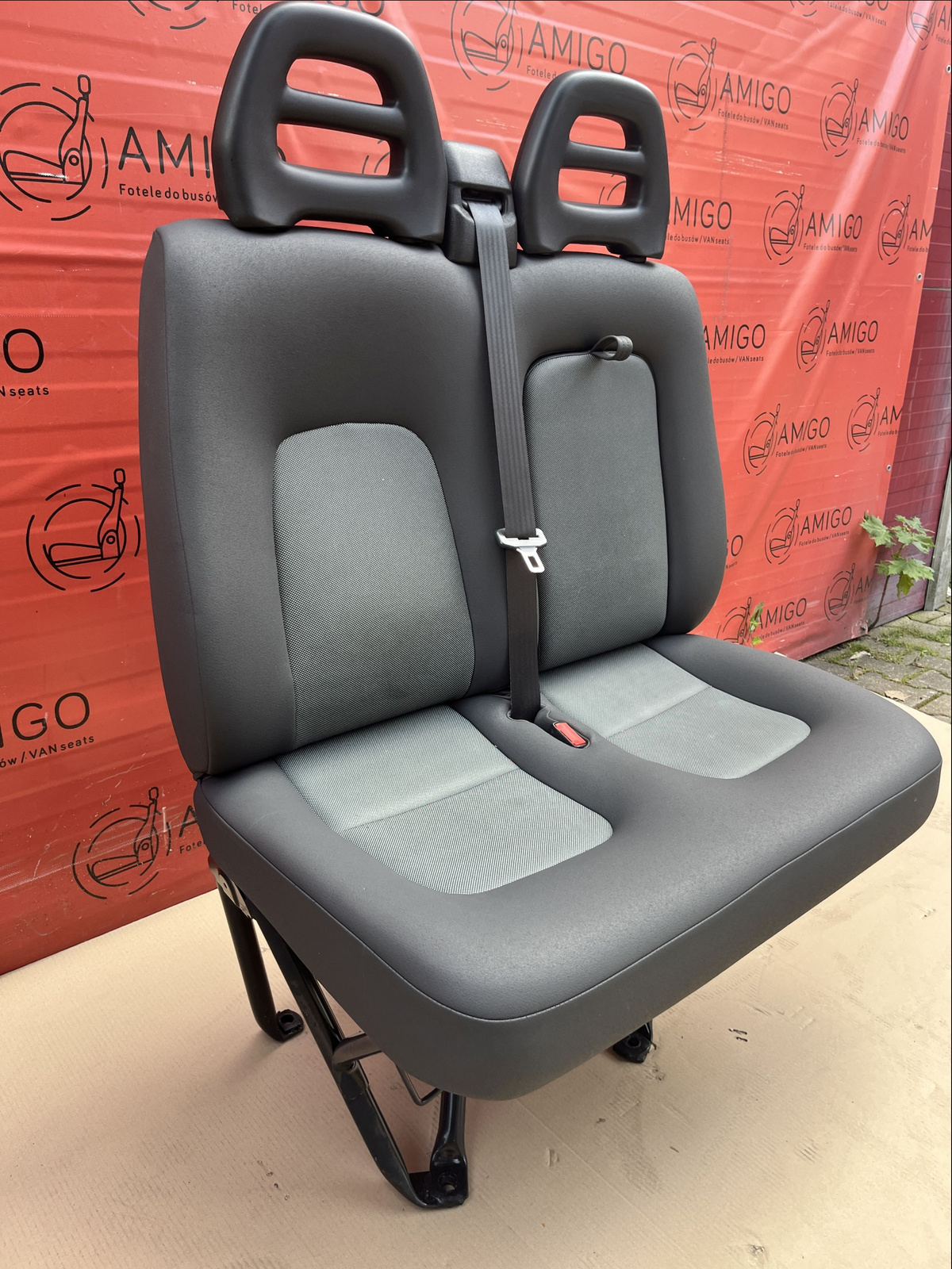 Seat Fiat Ducato Boxer Jumper Relay double front bench cupholder passenger LHD