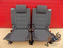 VW Touran 2003-10 rear folding seats set left right dark grey 3rd row