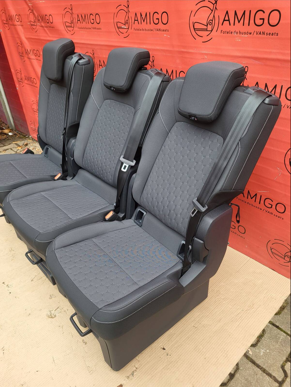 Seat 1+1+1 Ford Transit Tourneo Custom V710 2024-2025 bench rear seats triple single