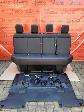 Seat Mercedes Sprinter W907 CREW CAB quadruple rear four-seats bench belts floor