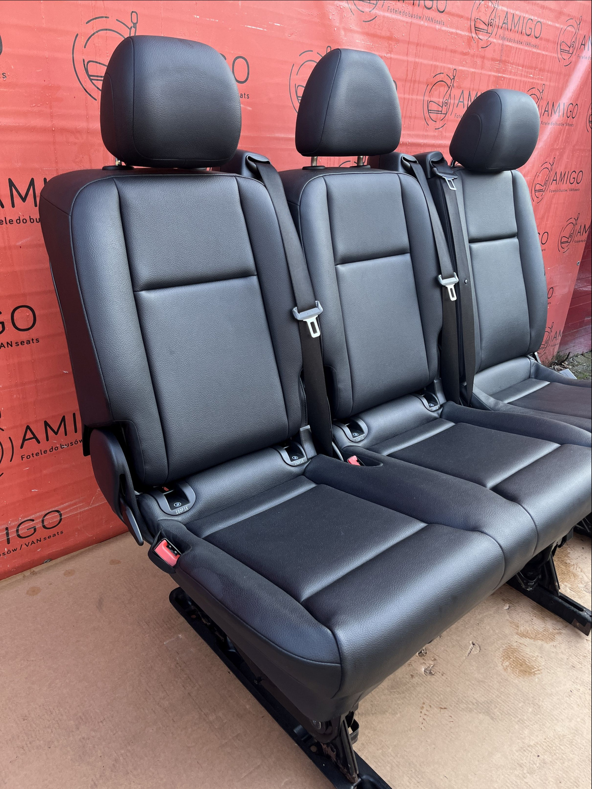 Rear Seats 2+1 bench single seat comf MERCEDES W447 Vito Tourer Leatherette RHD