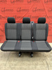 Bench rear triple seat VW T6.1 T6 Transporter Bricks Black