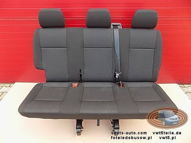 Bench rear triple seat VW T5 T6 Transporter Kutamo new model 4th row